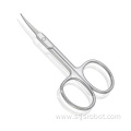 Custom Safety Eyebrow Cutting Scissors Stainless Steel Curved Beauty Scissors